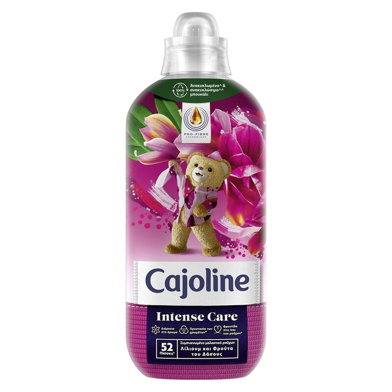 cajoline intese care 52 tvätt, Koncentrerad sköljmedel, 1096ml, Lilja & Skogsfrukt, rosa