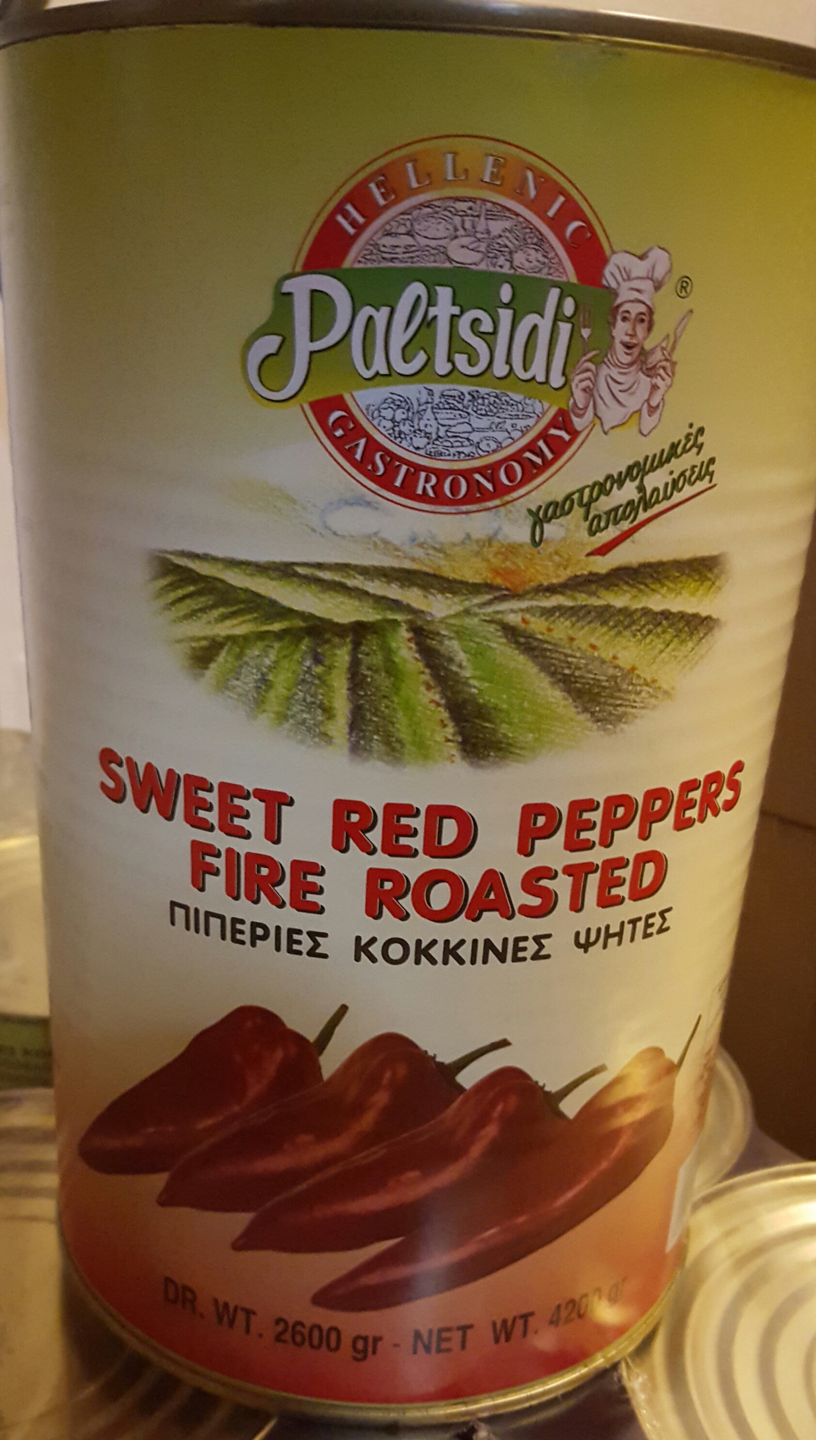 Röd grillad paprikor 4,2kg
