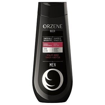 Orzene Beer Shampoo & Shower Gel Vitality Boost Men 400ml