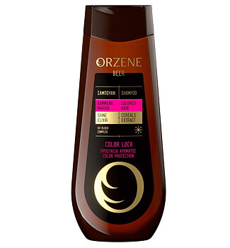 Orzene Beer Shampoo Color Lock for Colored Hair 400ml