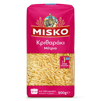 misko kritharaki, pasta, orzo medium 500g 