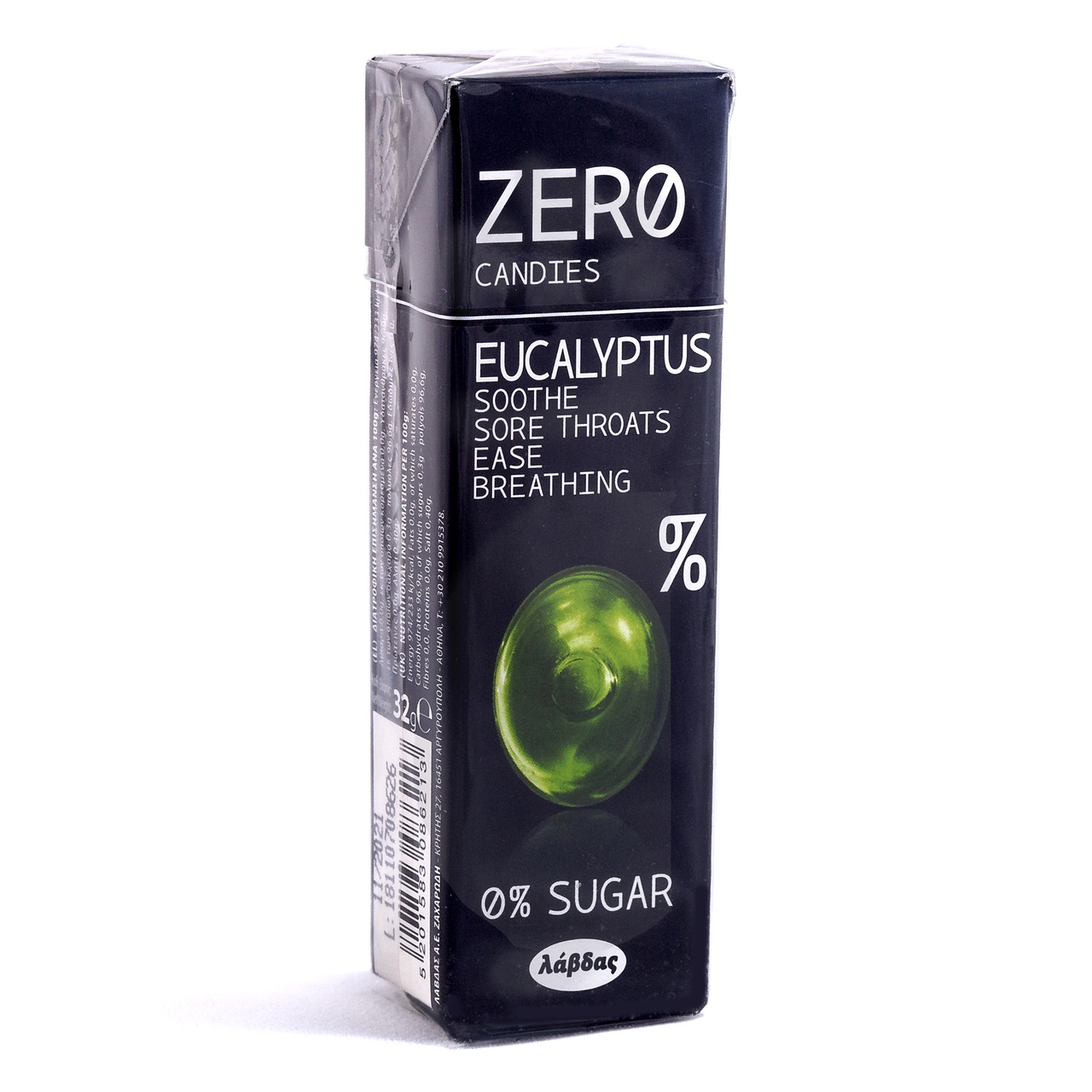 ZERO, eukalyptus  pastiller 0% socker, Lavdas