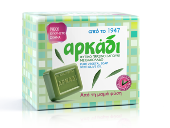 olive soap, Arkadi, 4-pack, green