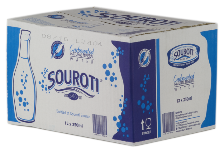 souroti sparkling natural mineral water 250ml, 12st - 2