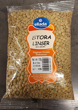 linser stora, 500g ellada520