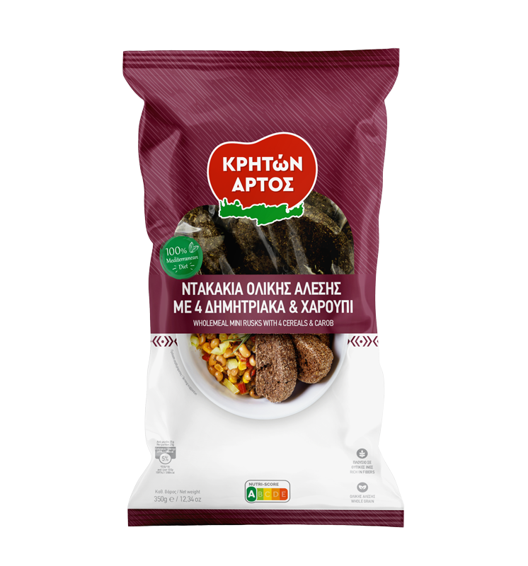 Crusts with carob, carob syrup and thyme honey 350g kriton artos