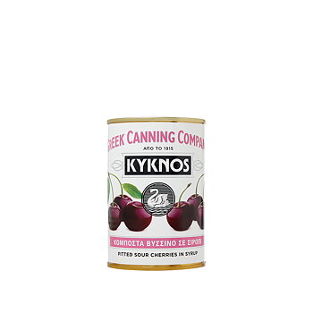 Kyknos, sour cherry mountain in light syrup 425g