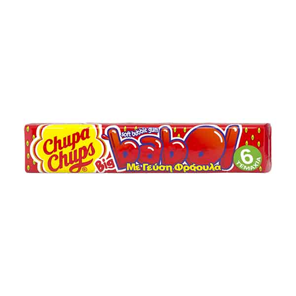 Big Babol jordgubb  smak 6-bitar tuggummi 