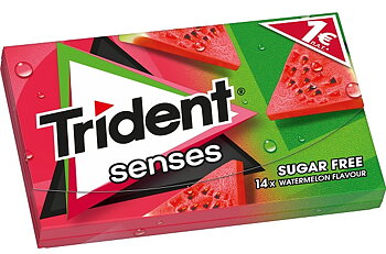 Trident senses tuggummi sugar free 14-bitar watermelon flavour 