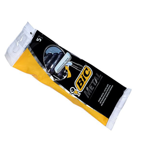 Bic Metal Disposable razors for men, 5-pack