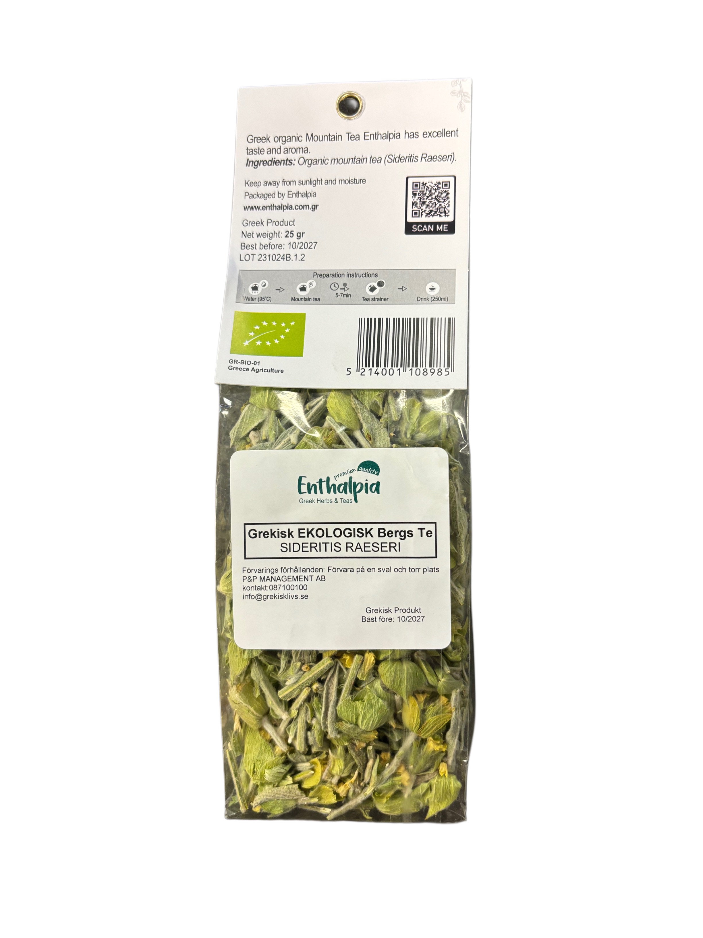 Bergs Te Ekologisk, 25g,  - 2