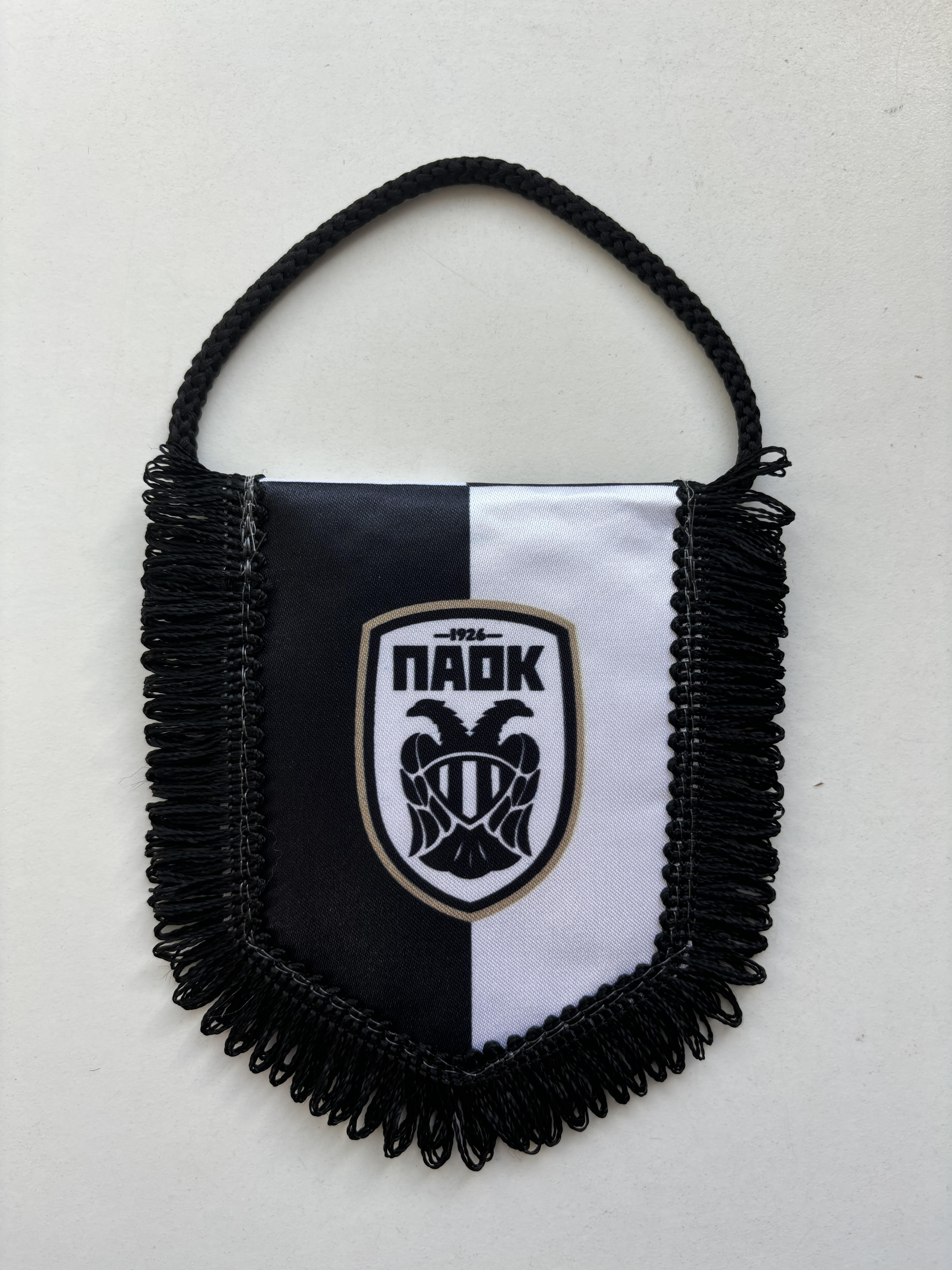 paok flagga med fransar, 112x113
