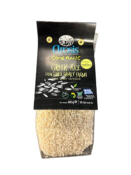 medium grain rice, carolina 400g, organic, Arosis