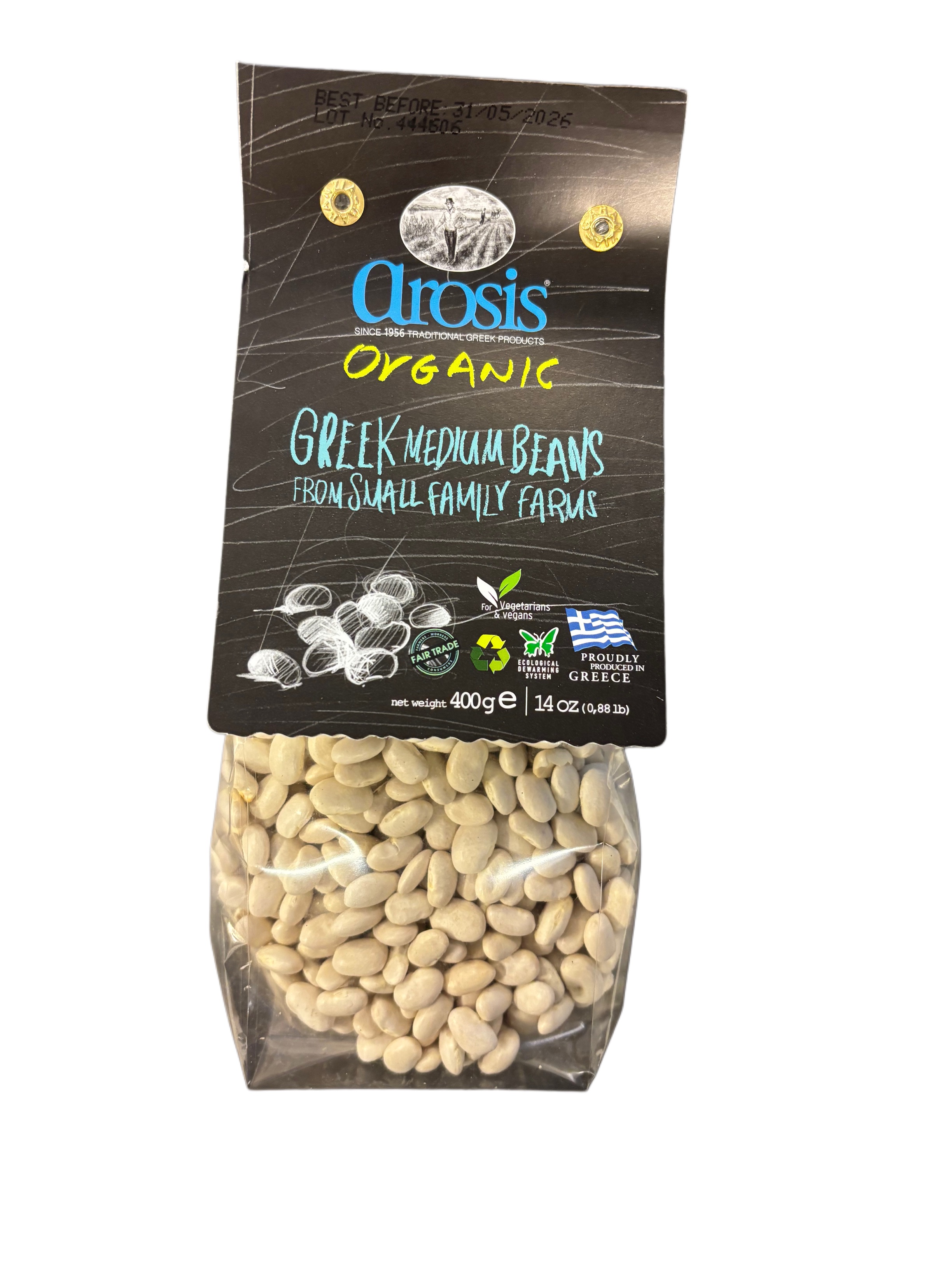 White beans between 400g, organic, Arosis - 2