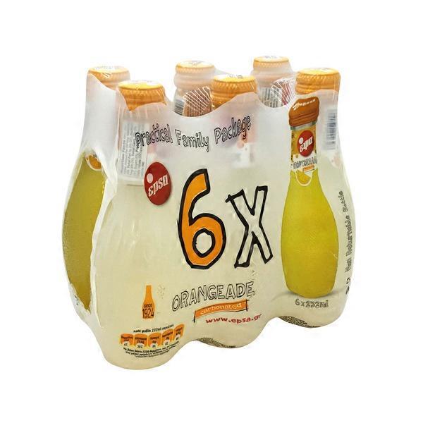 epsa, orange 232ml, 6-pack