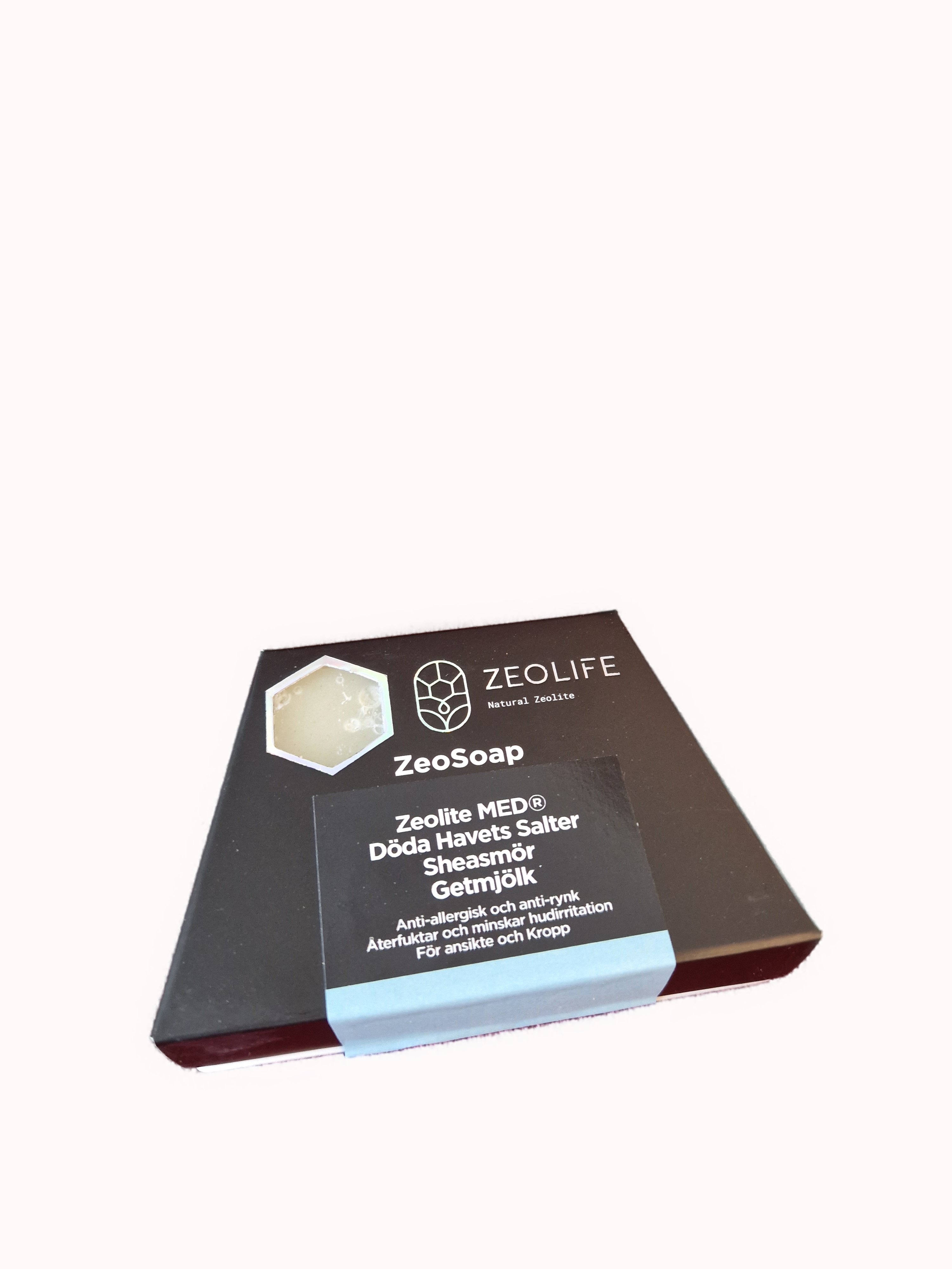MED® zeolite soap, with dead sea salts, shea butter and goat milk