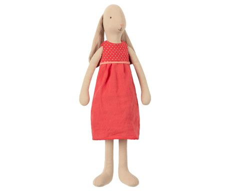 Maileg - Bunny i röd klänning, strl. 3