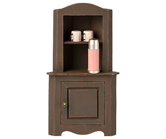 Maileg - Miniature corner cabinet, brown