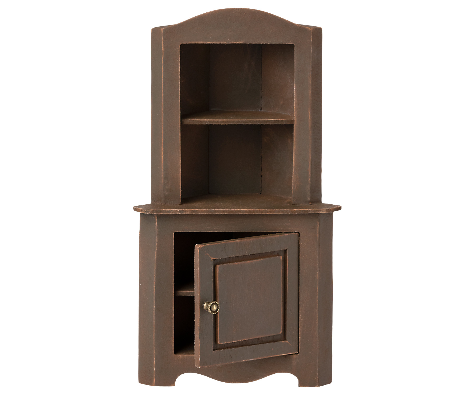 Maileg - Miniature corner cabinet, brown