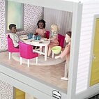 Lundby - Dockhusmöbler, Matgrupp cerise