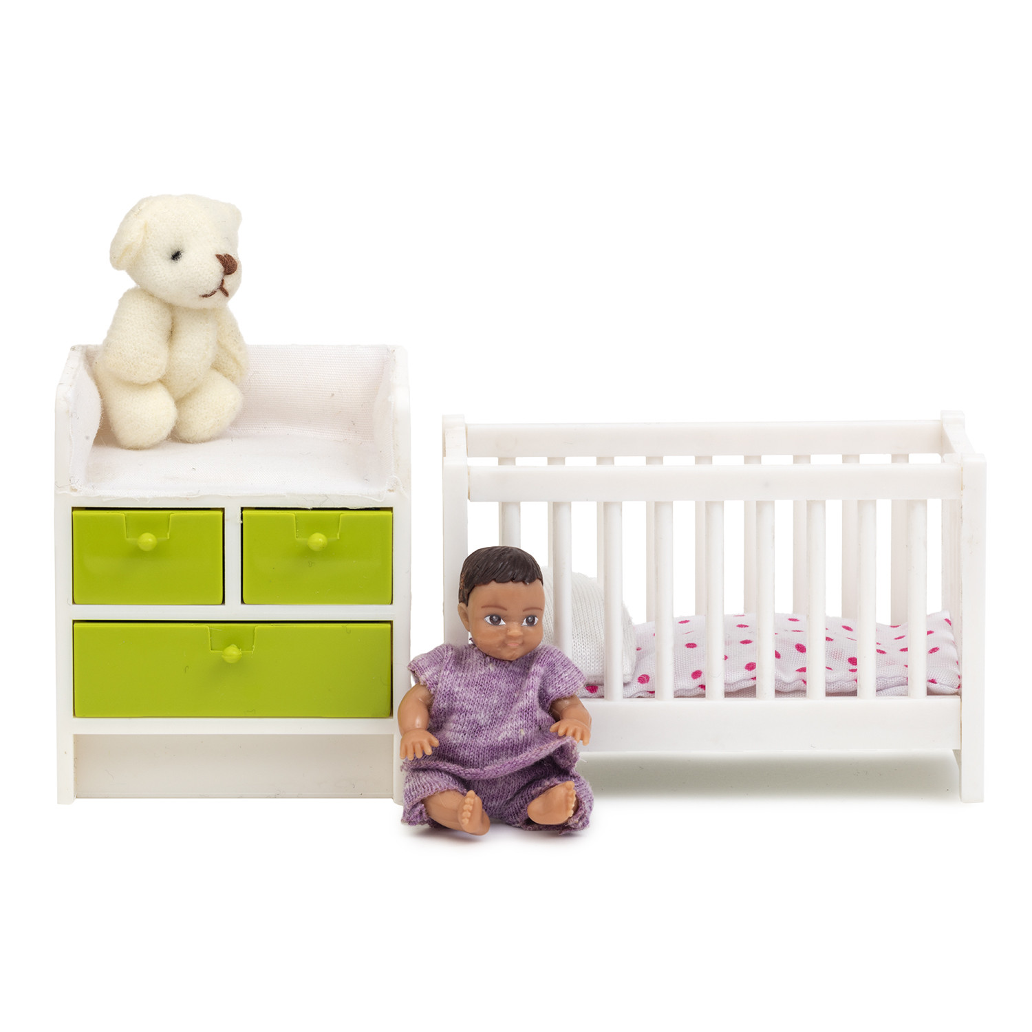 Lundby- Dockhusmöbler, Spjälsäng & skötbord - 3