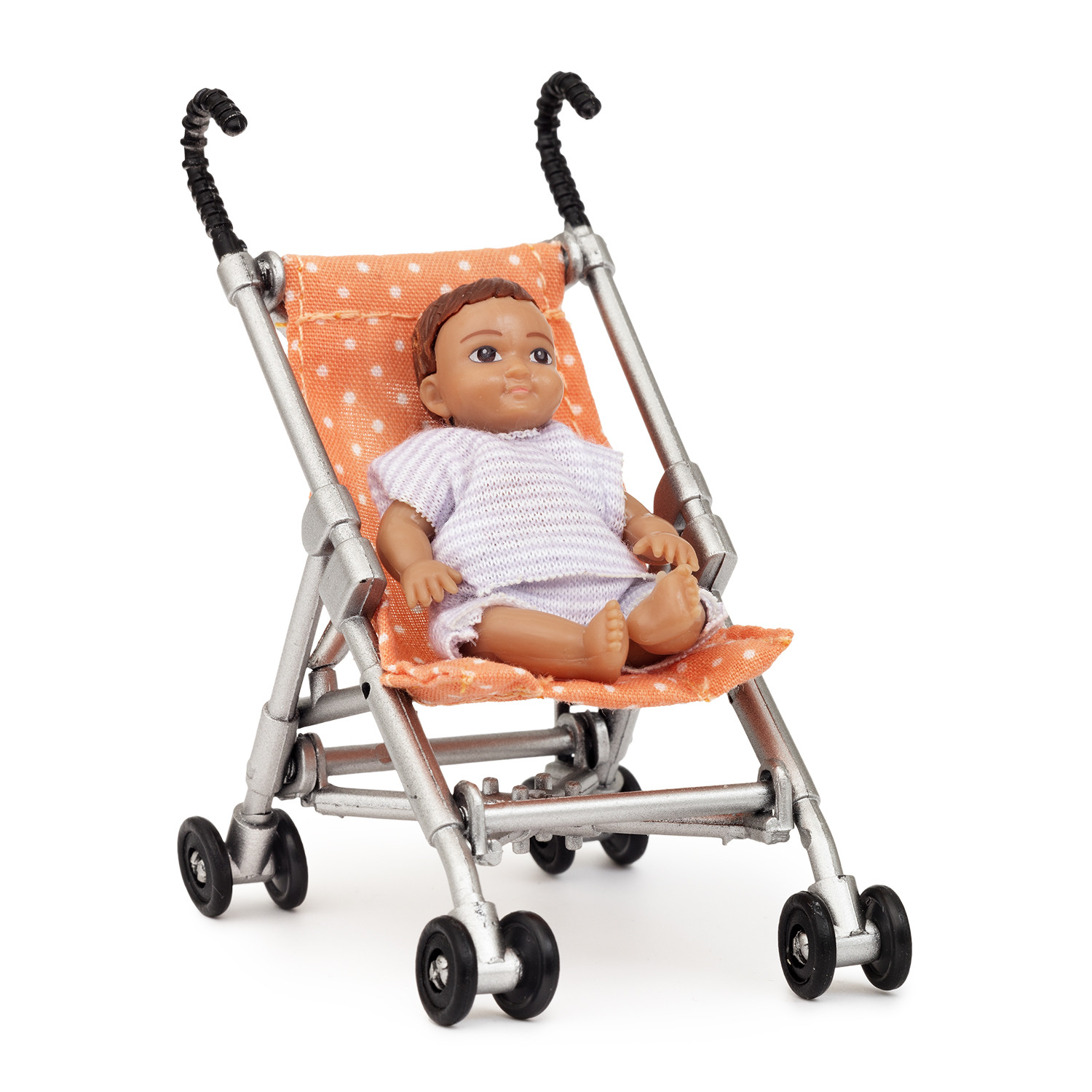 Lundby - Dockhusdockor, Bebis med paraplyvagn - 3
