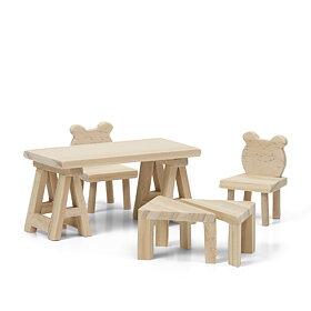 Lundby - Dockhustillbehör, DIY Bord & Stolar