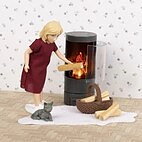 Lundby - Dockhusmöbler, Braskaminset