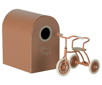 Maileg - Abri à tricycle Mouse, coral