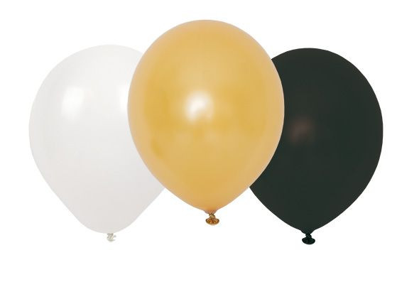 Jabadabado -Ballonger svart, vit, guld