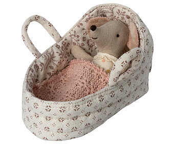 Maileg - Carrycot, baby mouse