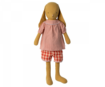 Maileg - Bunny size 5, Dusty yellow, Blouse and shorts