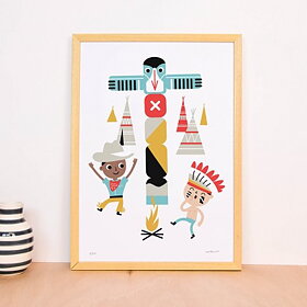 Makii -  Poster Cowboy, 50x70 cm