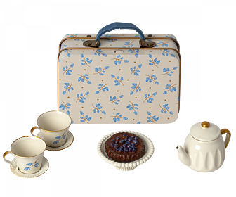 Maileg - Afternoon treat, Mouse - Blue Madelaine