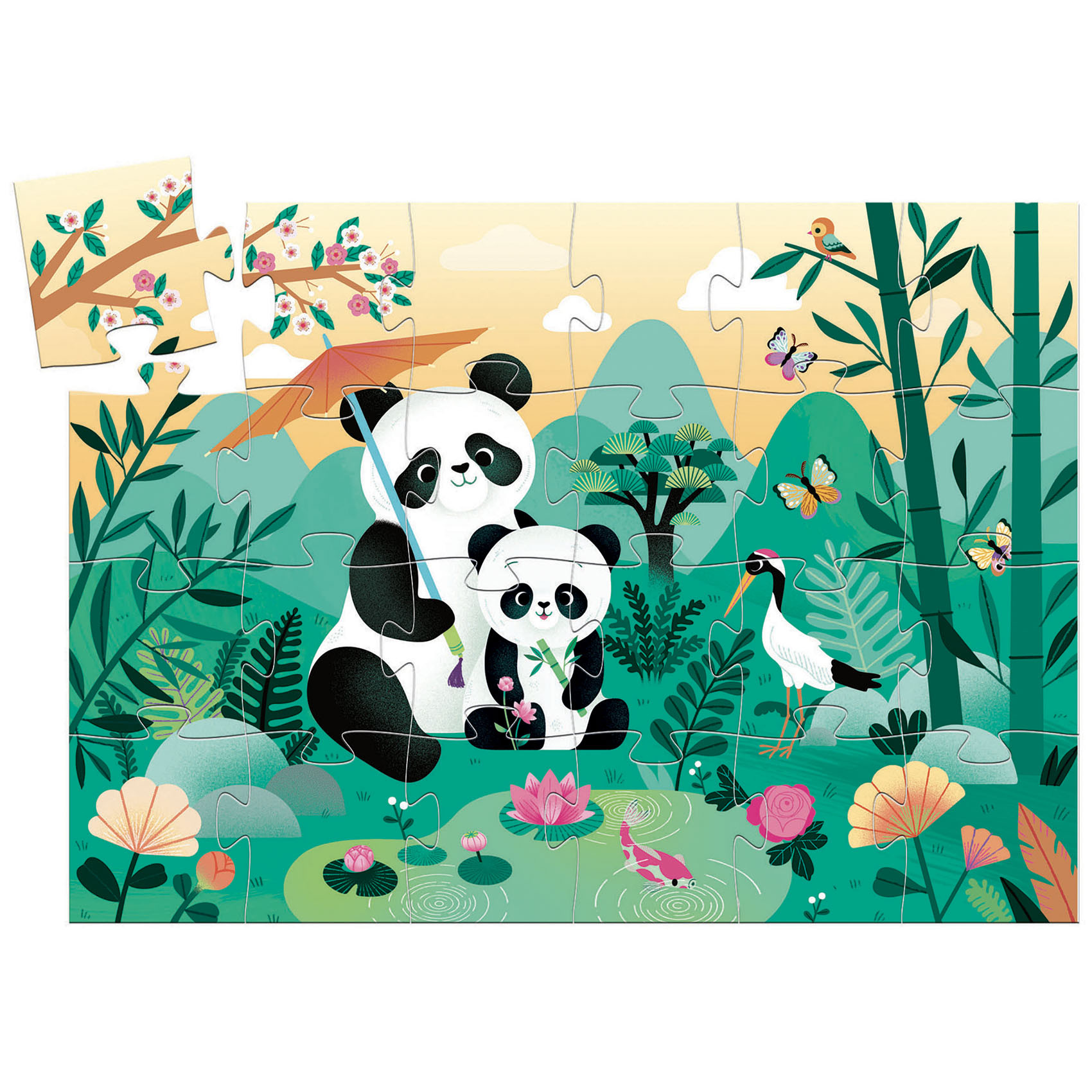 Djeco - Pussel, panda - 2