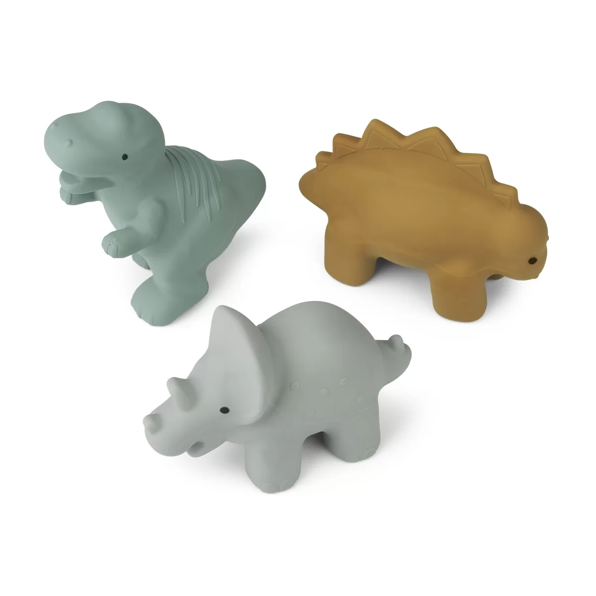 Liewood - David gummileksak dino blue multi mix, 3-pack - 3