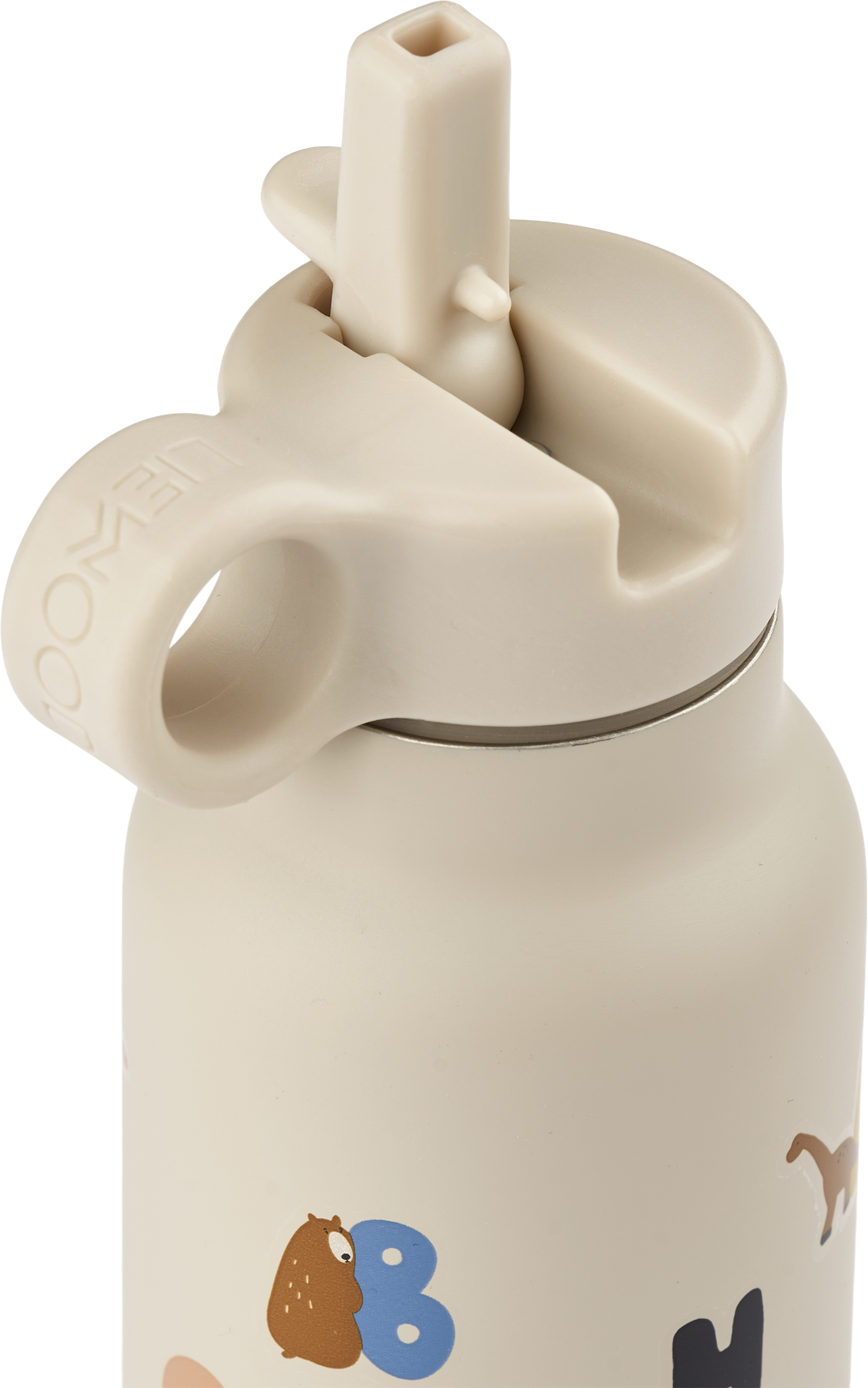 Liewood - Falk vattenflaska 350 ml, Alphabet / Sandy