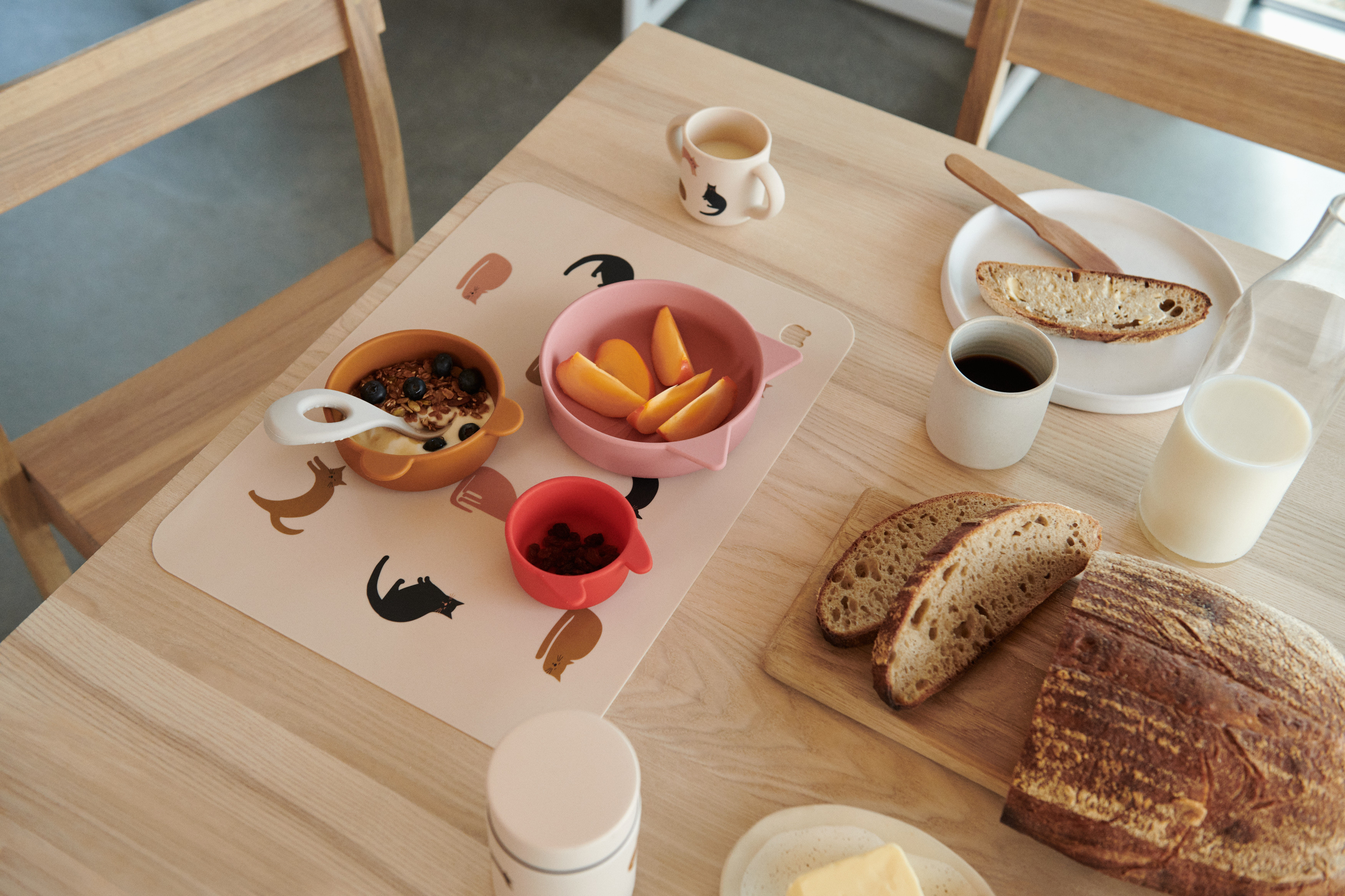 Liewood - Jude Printed Placemat, Horses / Dark rosetta - 6