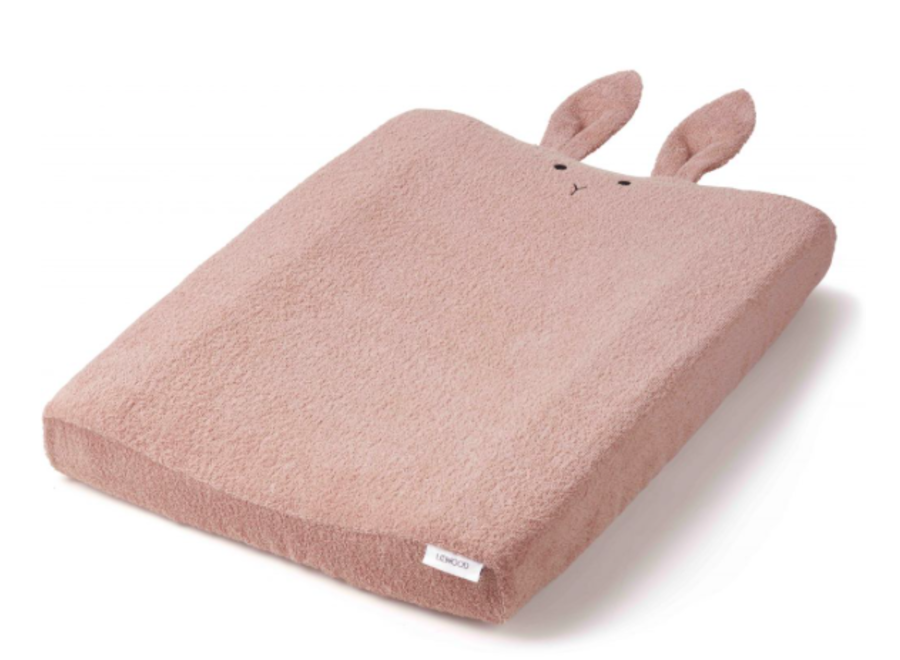 Liewood - Överdrag för skötbädd, rabbit rosa