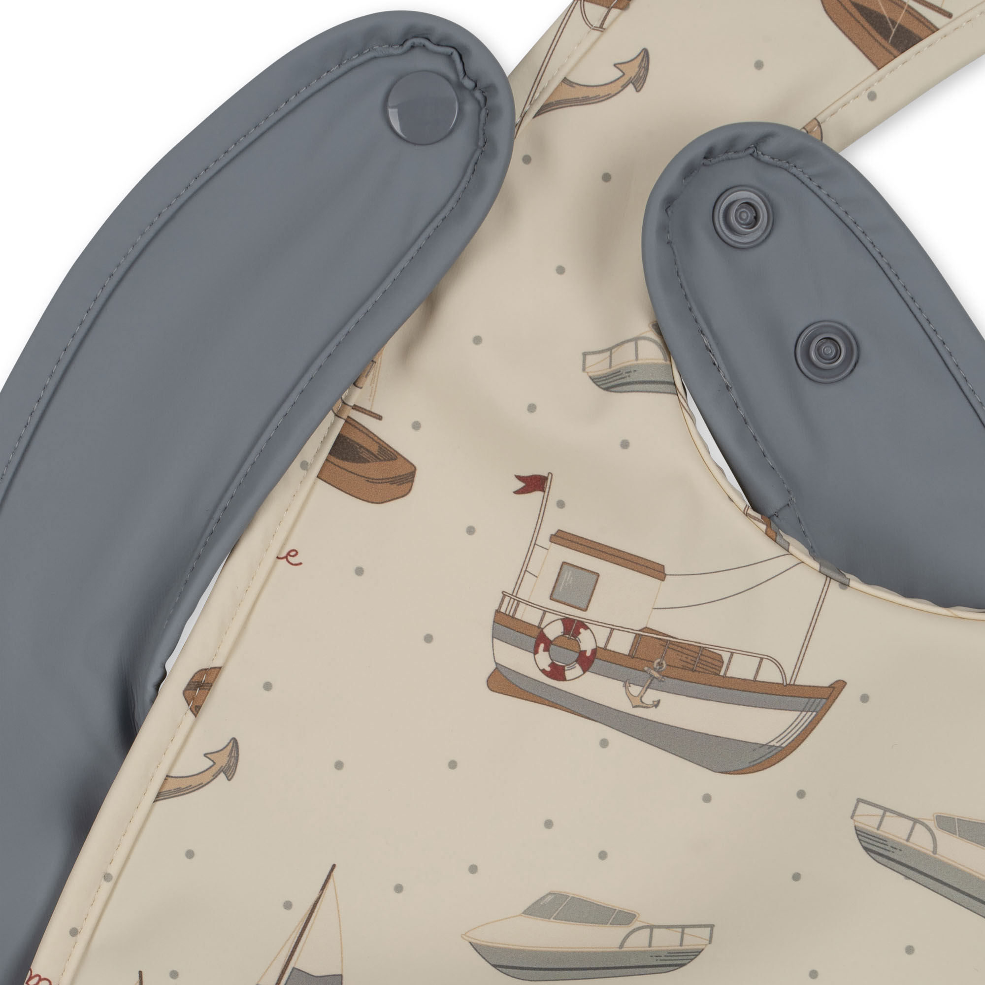 Konges slöjd - 2-pack Haklapp, Sail away - 2