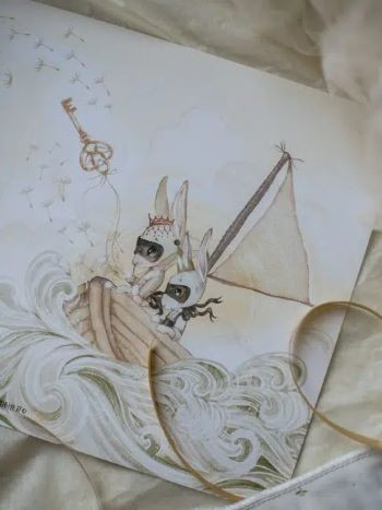 Mrs Mighetto - Poster, Queen´s boat 30x21 cm - 3