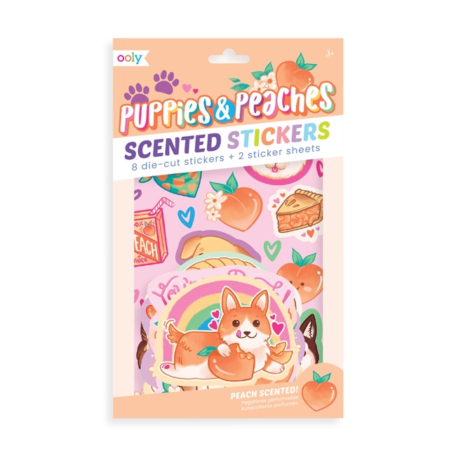 OOLY - Doftstickers - Puppies & Peaches