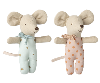 Maileg - Babymöss i tändsticksask, twins