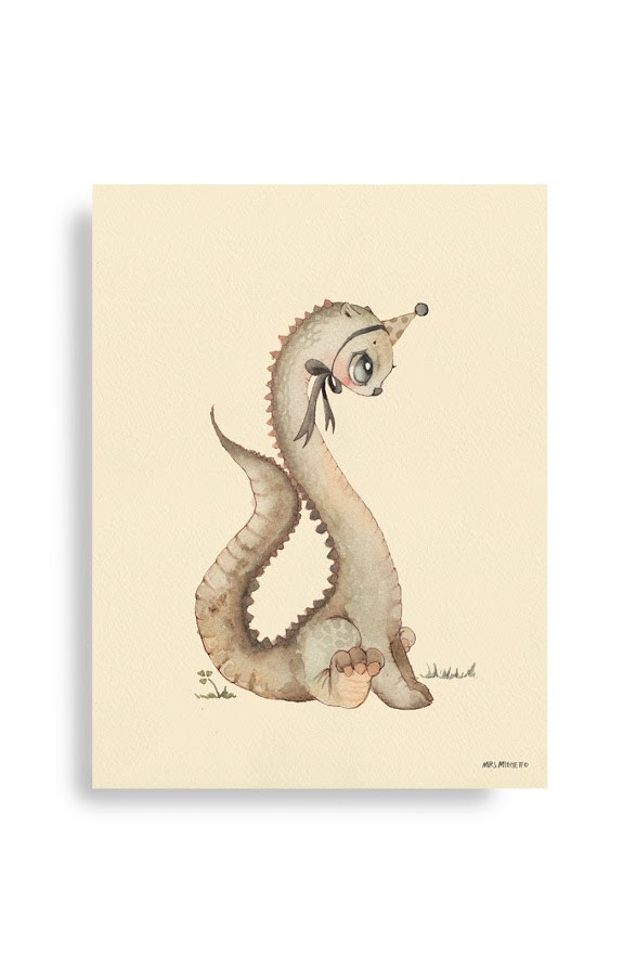 Mrs Mighetto - Poster, Dear Dino 30x40 cm - 2