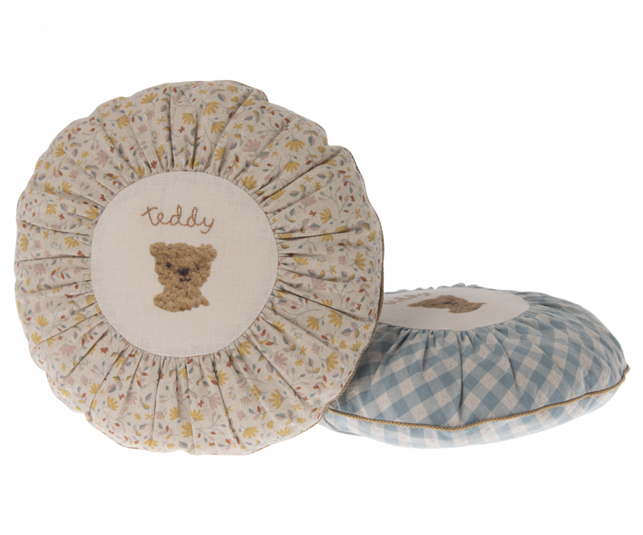 Maileg - Kudde Rund Small, Teddy Flower
