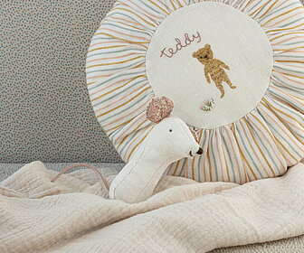 Maileg - Rund kudde Small, Teddy ränder