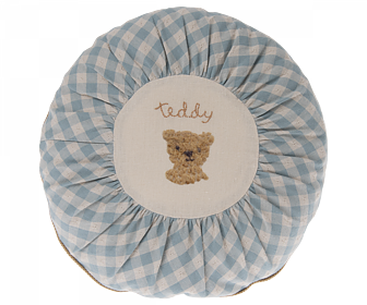 Maileg - Kudde Rund small, Teddy Checked