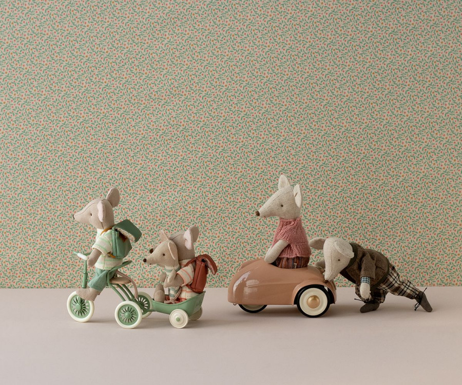 Maileg - Abri à tricycle, Mouse - Grön - 2