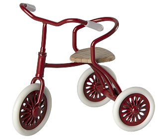 Maileg - Abri à tricycle, Mouse - Röd