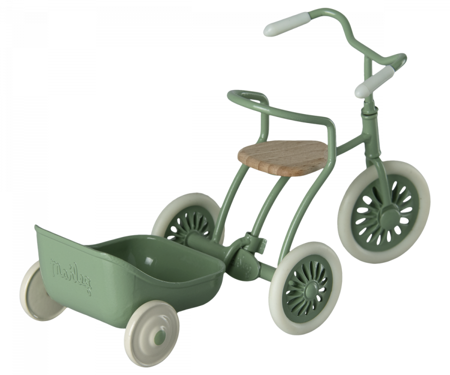Maileg - Tricycle hanger Mouse, green - 2